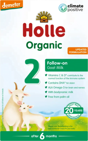 Holle Bio Kozie mlieko 2 následné dojčenské mlieko, výživa od 6. mesiaca