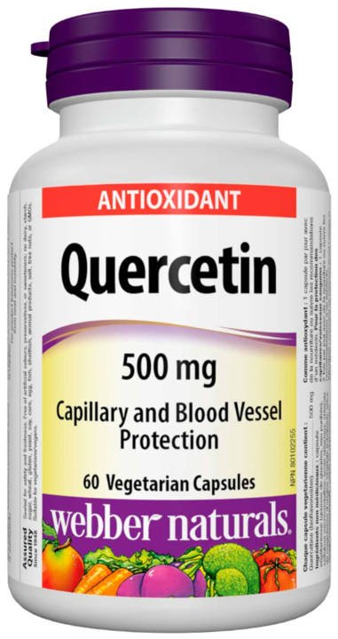 Quercetin (Kvertecín) 500 mg Webber Naturals