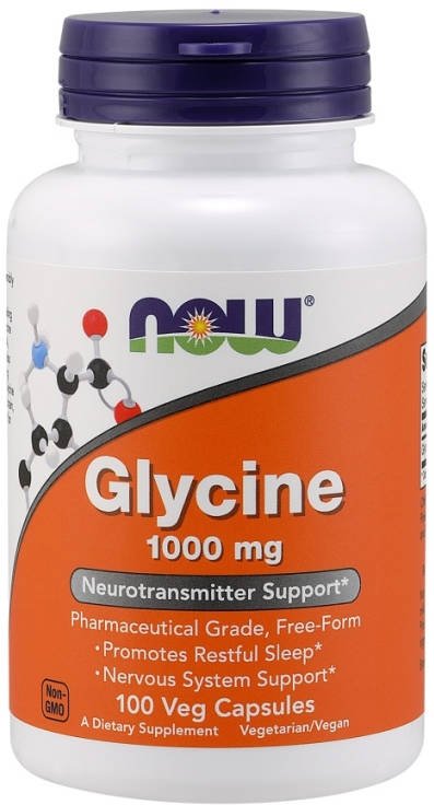 Glycín (Glycine) 1000 mg Now Foods