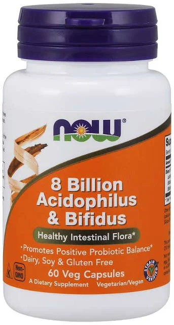 Acidophilus & Bifidus 8 miliárd Now Foods | výživový doplnok | vitamín