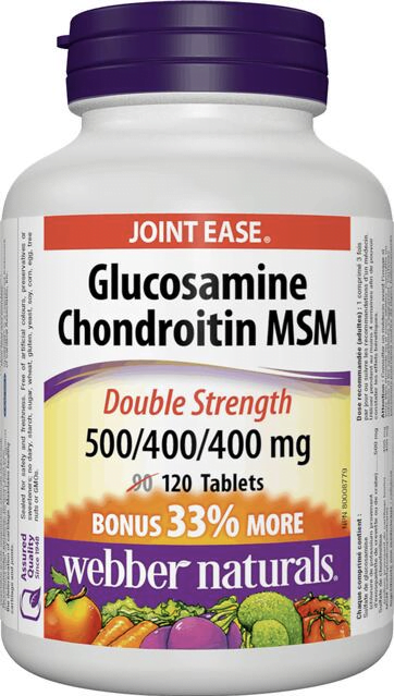 Glukosamín, Chondroitín a MSM 1300 mg Webber Naturals | výživový doplnok | vitamín