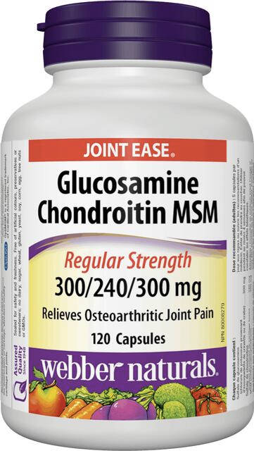 Glukosamín, Chondroitín a MSM 840 mg Webber Naturals | výživový doplnok | vitamín