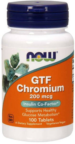 Chróm GTF 200 mcg Now Foods | výživový doplnok | vitamín