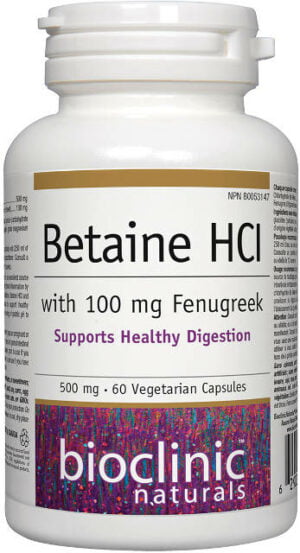Betaín HCI, Senovka grécka 500/100mg Webber Naturals | výživový doplnok | vitamín