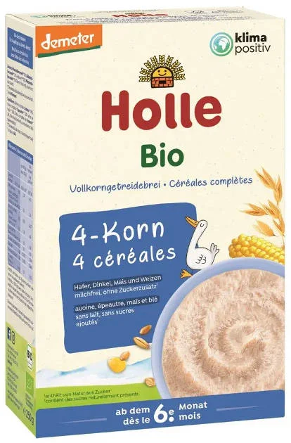 Holle Bio Detská celozrnná obilná kaša 4 zrnná od 6. mesiaca