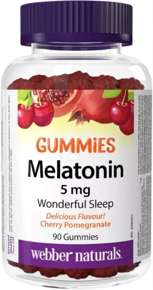 Melatonin 5 mg GUMMIES Webber Naturals | výživový doplnok | vitamín