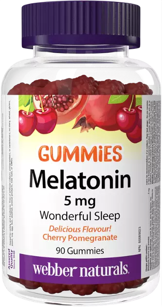 Melatonin 5 mg GUMMIES Webber Naturals | výživový doplnok | vitamín