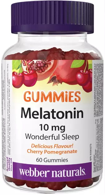 Melatonín 10 mg GUMMIES Webber Naturals | výživový doplnok | vitamín