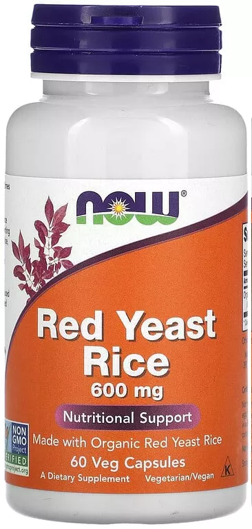 Red Yeast Rice (Červená kvasnicová ryža) 600 mg Now Foods | výživový doplnok | vitamín