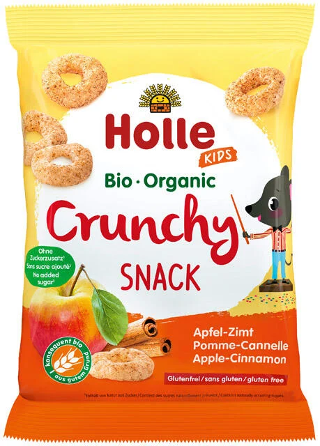 Holle Bio chrumkavé občerstvenie jablko-škorica od 3. rokov