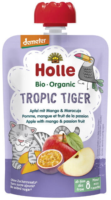 Holle Detské Bio pyré (kapsička) jablko, mango a marakuja od 8 mesiaca