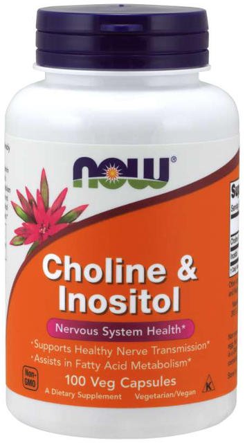 Cholín a Inozitol 500 mg Now Foods | výživový doplnok | vitamín