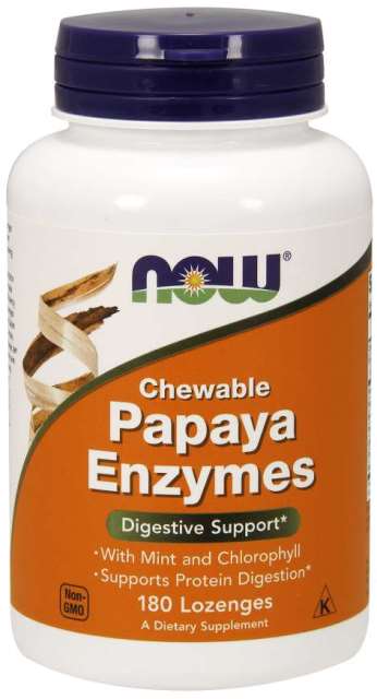 Papája enzýmové pastilky Now Foods | výživový doplnok | vitamín