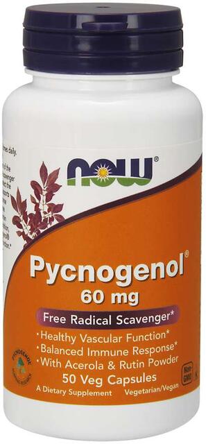 Pycnogenol 60 mg, Acerola a Rutín Now Foods | výživový doplnok | vitamín