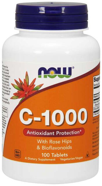 Vitamín C 1000 mg, šípky + bioflavonoidy Now Foods | výživový doplnok | vitamín