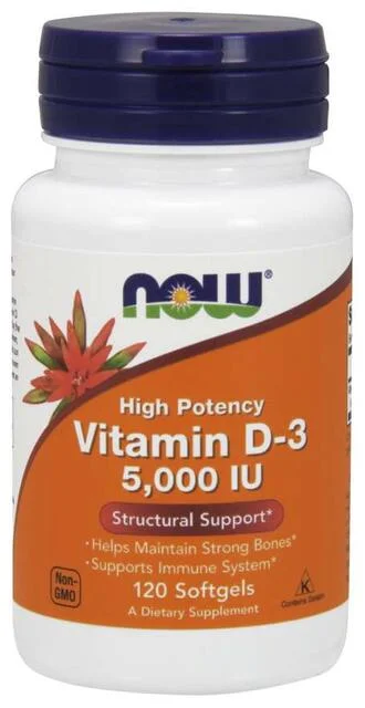 Vitamín D3 5000 IU Now Foods | výživový doplnok | vitamín