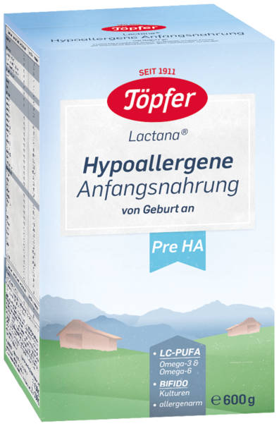Lactana Pre HA (hypoalergénne počiatočné dojčenské mlieko, výživa pre dojčatá od narodenia) Topfer