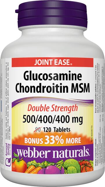 Glukosamín, Chondroitín a MSM 1300 mg Webber Naturals | výživový doplnok | vitamín