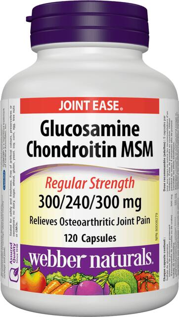 Glukosamín, Chondroitín a MSM 840 mg Webber Naturals | výživový doplnok | vitamín