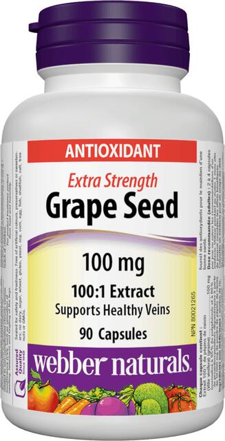 Hroznové jadierka 100 mg Forte Webber Naturals | výživový doplnok | vitamín