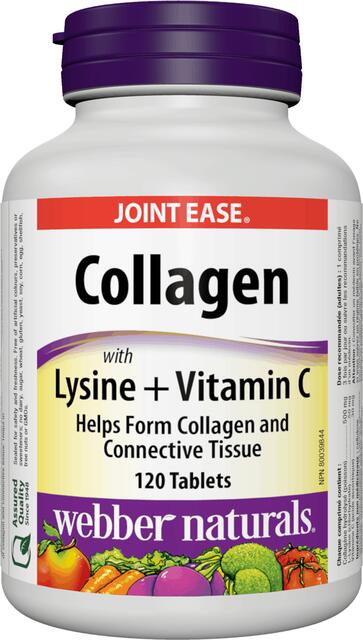 Kolagén, Lysine a Vitamín C Webber Naturals | výživový doplnok | vitamín