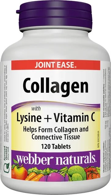 Kolagén, Lysine a Vitamín C Webber Naturals | výživový doplnok | vitamín