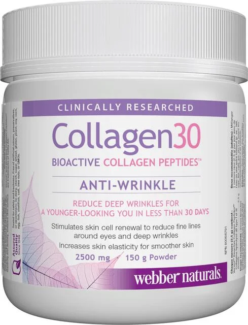 Kolagén30 I a III bioaktívny kolagénový peptid proti vráskam 2500 mg Webber Naturals | výživový doplnok | vitamín