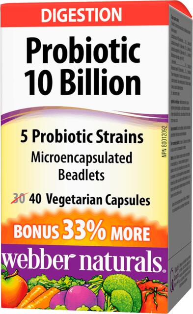 Probiotiká komplet 10 miliárd Bonus Webber Naturals | výživový doplnok | vitamín