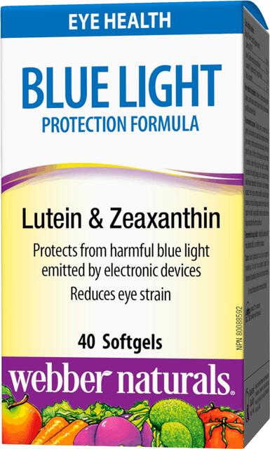 Ochrana pred MODRÝM svetlom Luteín a Zeaxantín Webber Naturals | výživový doplnok | vitamín