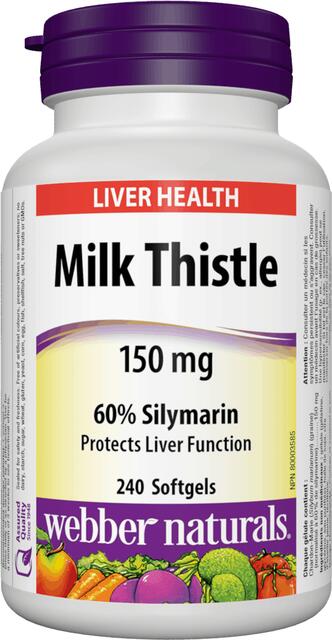 Milk Thistle (Ostropestrec mariánsky) 150 mg Webber Naturals | výživový doplnok | vitamín
