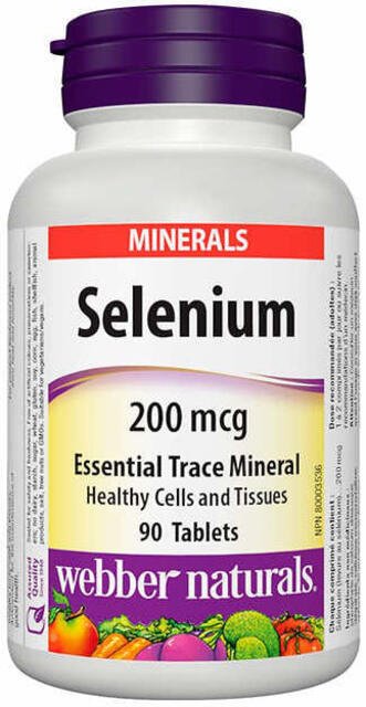 Selén 200 mcg Webber Naturals | výživový doplnok | vitamín