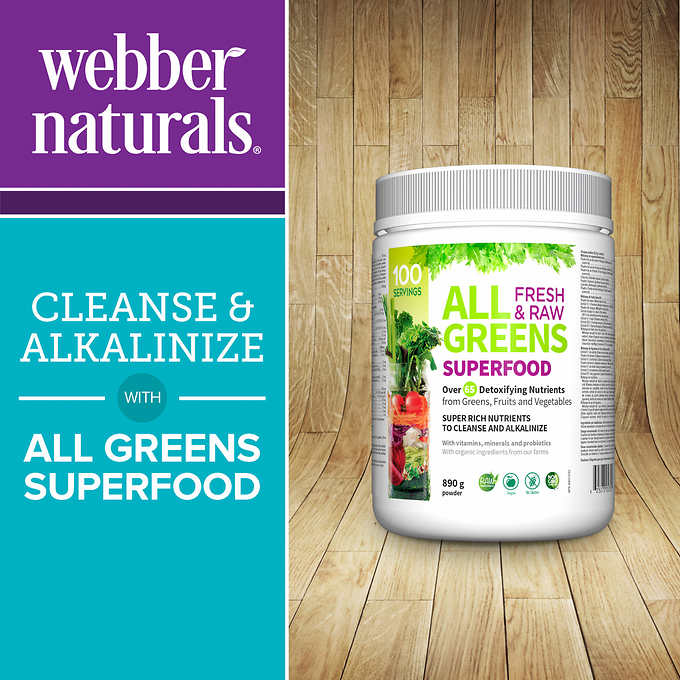 AllGreens zmes detoxikácia, očista a alkalizácia Webber Naturals | výživový doplnok | vitamín